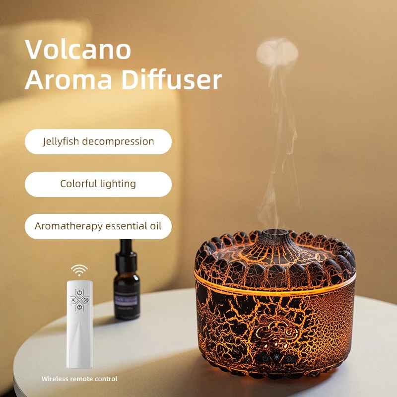 Transforme seu espaço com o poder do vulcão: Aroma, umidade e espetáculo em um só produto!